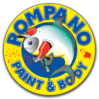 Pompano Paint & Body Logo